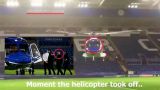 Ужасный новый кадр показывает момент, как вертолет владельца Лестера покидает стадион перед смертью