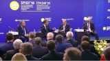 Путин и Макрон на Петербургском экономическом форуме